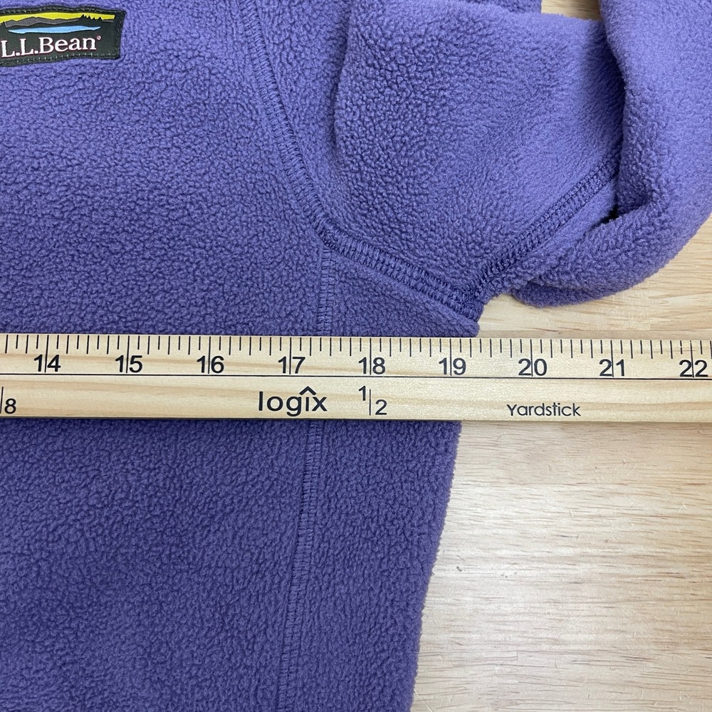 LL Bean Womens Petite S Purple Mountain Classic Full Zip Fleece Jacket 505339 - Picture 5 of 9